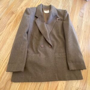 Pendleton Women's Tan Double-Breasted Blazer